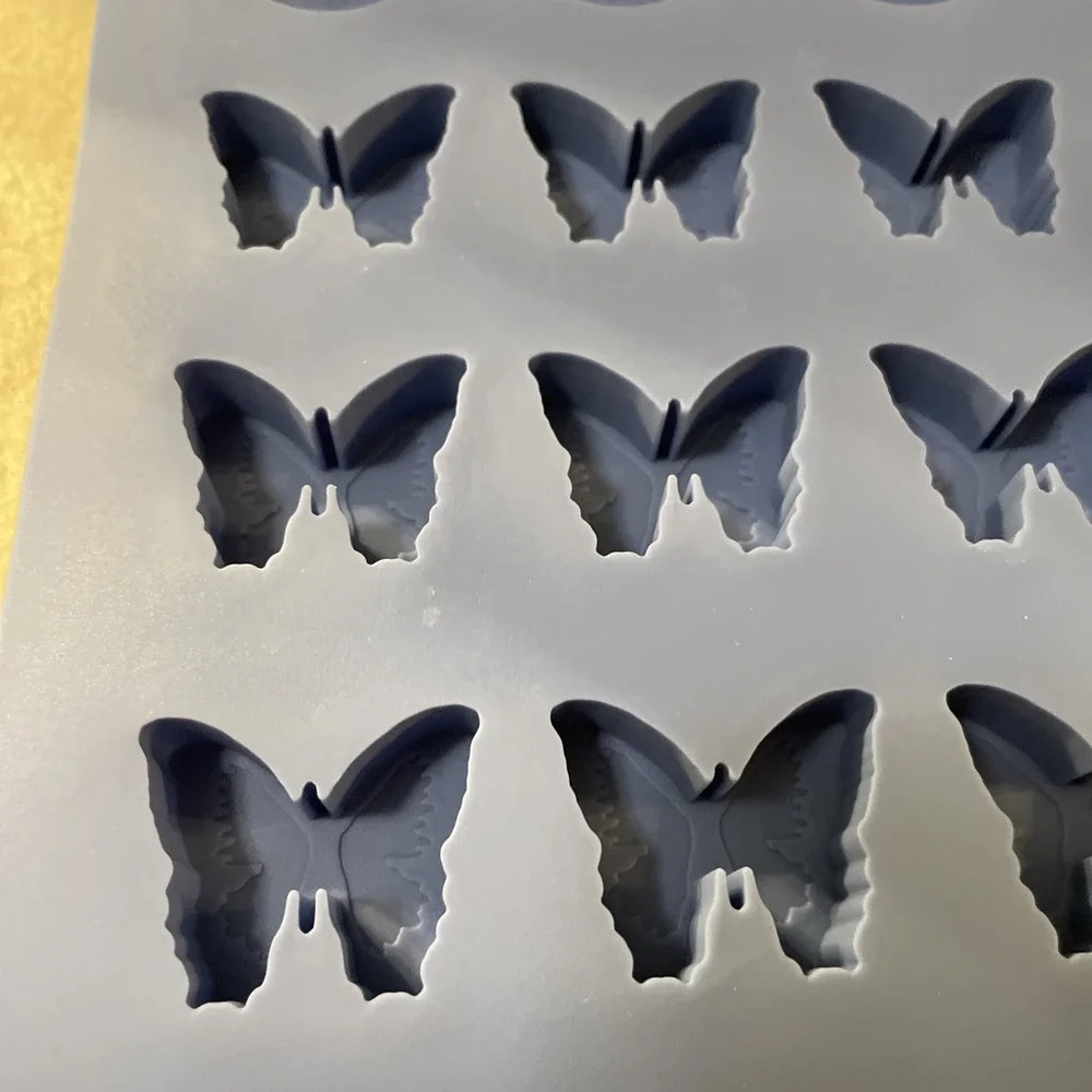 Scentsy Butterflies & Circle Logo Wax Melts Candle Silicone Sample Mold Blue